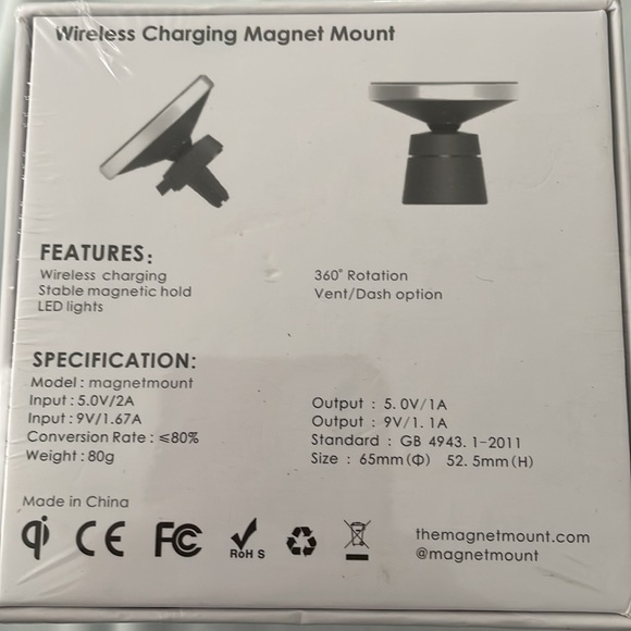 Wireless Charging Magnet Mount for cell phone - Picture 3 of 4